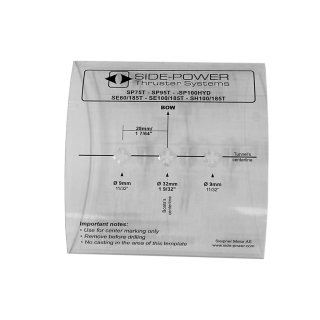 Bohrschablone Tunnel ø185mm