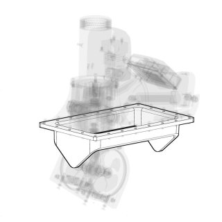Rahmen-Flansch für ø185mm ausfahr. Strahlruder