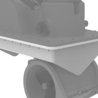 Rahmen-Flansch für ø185mm ausfahr. Strahlruder