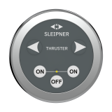 Product image of touch control thruster panel, round grey design