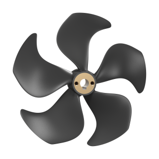 Q-prop Propeller für Stahlruder, ø300, LH-SH/SAC360